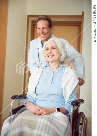 Senior female patient with doctor Senior female patient with doctor 24139695