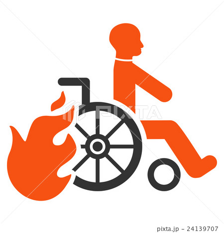 Burn Patient Flat Vector Icon Burn Patient Flat Vector Icon 24139707