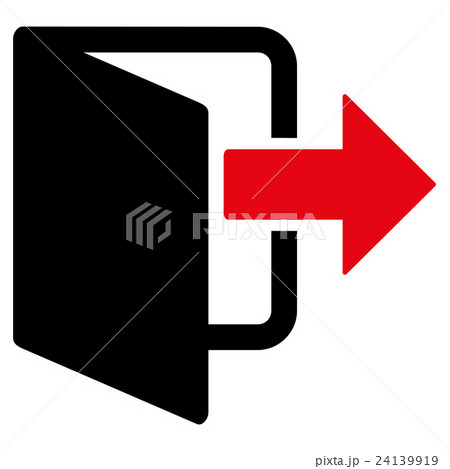 Exit Door Flat Glyph Icon Exit Door Flat Glyph Icon 24139919
