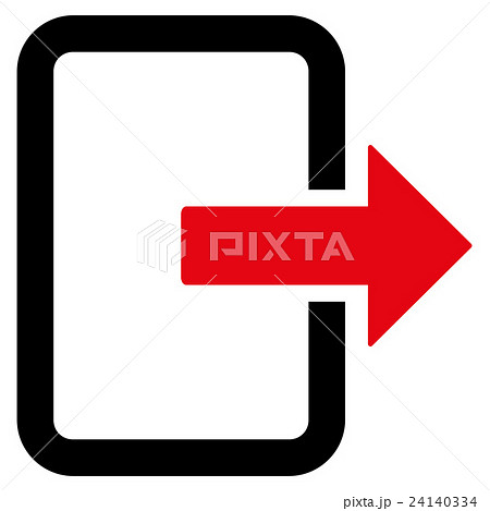 Exit Door Flat Glyph Icon 24140334