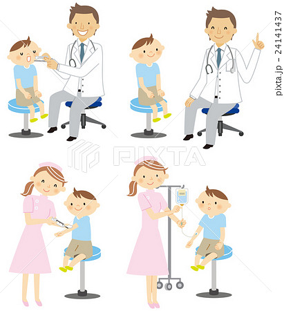 診察セット 子どものイラスト素材
