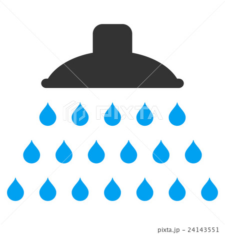 Shower Flat Vector Icon 24143551