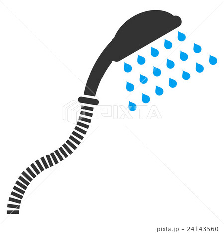 Shower Flat Vector Icon 24143560