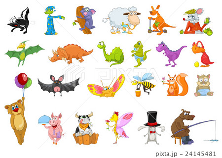 Vector set of animals illustrations. 24145481