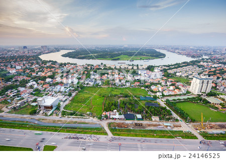 Panoramic view of Thanh Da peninsula, Saigon 24146525