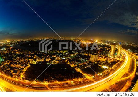 Panoramic view of Thanh Da peninsula, Saigon 24146526