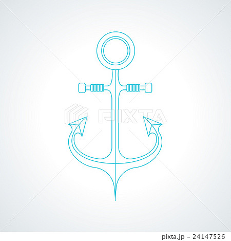 Simple anchor isolated vector illustration. 24147526