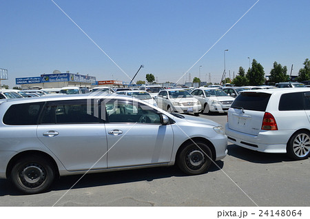 ドバイ フリーゾーンの中古車の写真素材