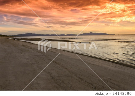 吹上浜夕景 24148396