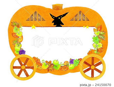 かぼちゃの馬車のイラスト素材