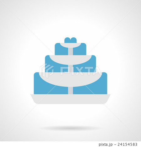 Fountain for table flat color vector icon 24154583