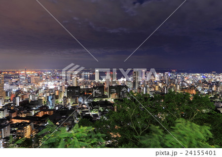 六甲から見た神戸港の夜景 六甲から見た神戸港の夜景 24155401