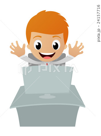 businessman starting run the computer businessman starting run the computer 24157716