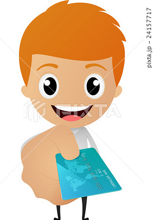 cartoon businessman give a credit card cartoon businessman give a credit card 24157717