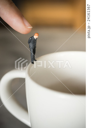 Concept of cafe business risk. 24161367