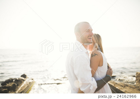 Happy romantic fashion couple in love have fun on Happy romantic fashion couple in love have fun on 24162966
