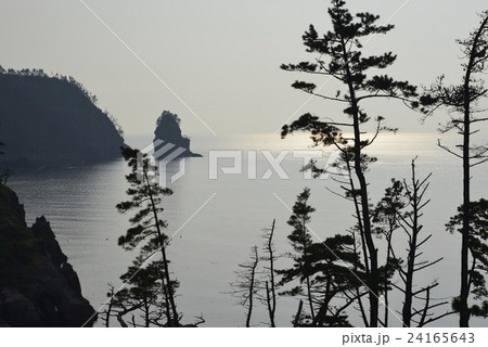 【隠岐】吉浦野営場の海岸（夕景） 24165643