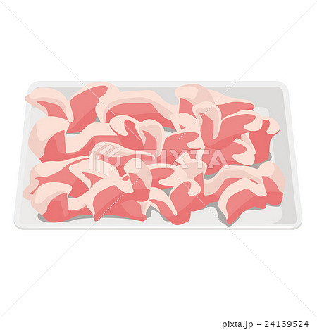 豚肉 小間切れ イラストのイラスト素材 24169524 Pixta