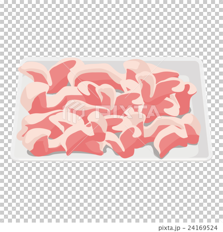 豚肉　小間切れ　イラスト 24169524