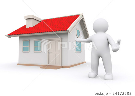 White man standing present house 24172502