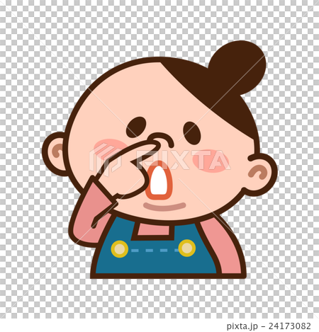 鼻くそをほじる女性 24173082