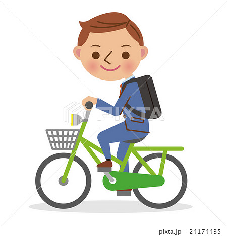 自転車に乗るビジネスマン 24174435