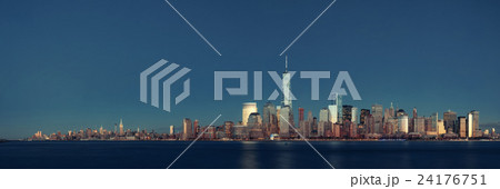 New York City skyline at night New York City skyline at night 24176751