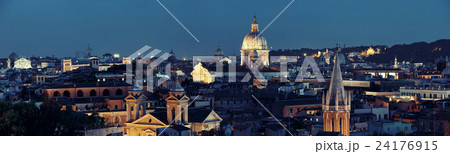 Rome skyline night view 24176915