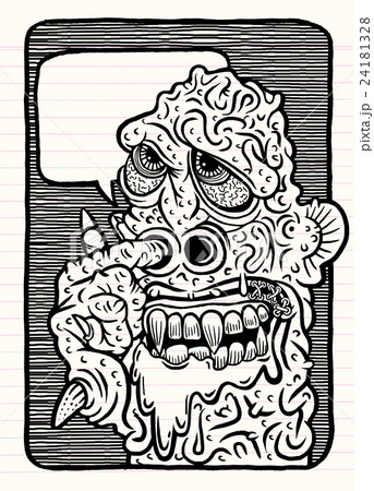 Hand Drawn Vector Illustration of monster Hand Drawn Vector Illustration of monster 24181328