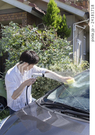 親子で洗車 24181718