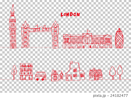 ヨーロッパ　建物　線画 24182477