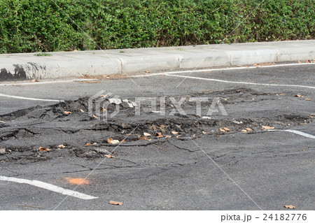 Asphalt surface on the street 24182776