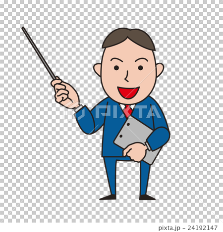 Businessman pointing rod Businessman pointing rod 24192147