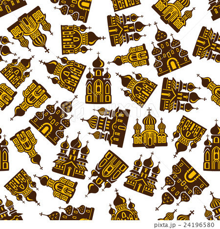 Russian orthodox church seamless background 24196580