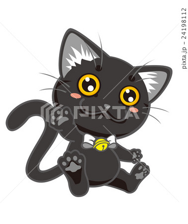 黒猫@ 【イラストオーダー】 尾九 開運イラスト 大黒猫 A4サイズ フレーム付き | iichi 日々