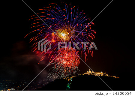 Fireworks on mountain 24200054