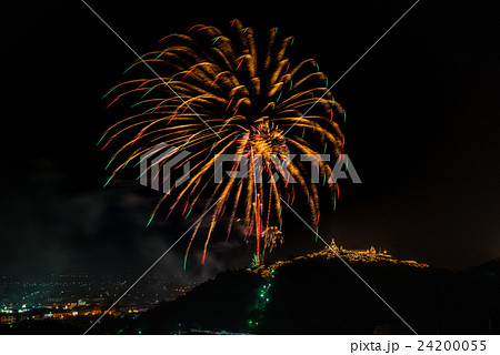 Fireworks on mountain Fireworks on mountain 24200055