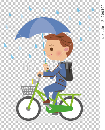 A businessman who drives his bicycle and drives A businessman who drives his bicycle and drives 24200301