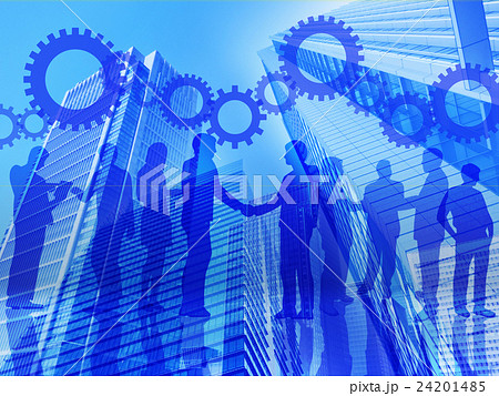 ビジネスイメージ-協力青 24201485