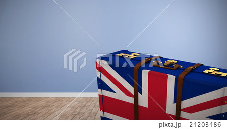 Composite image of great britain flag suitcase 24203486