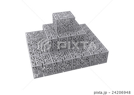 Maze cubes piling 24206948