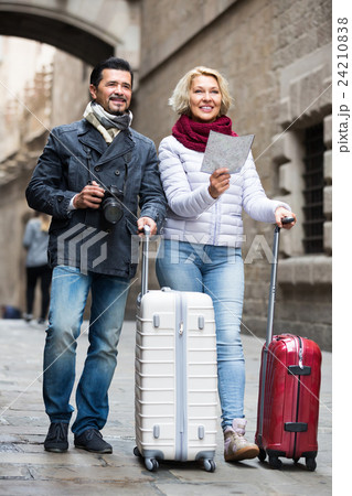 Mature tourists couple outdoor. 24210838