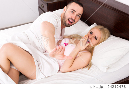 Couple interrupted by somebody as make love 24212478