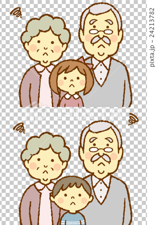 Elderly couple and grandchild 24213782