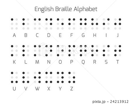 English Braille Alphabet Lettersのイラスト素材 24213912 Pixta