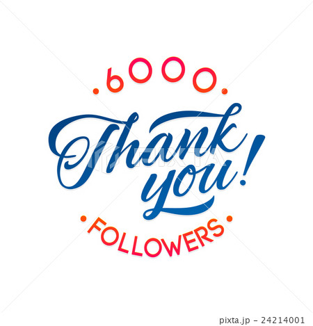 Thank you  followers card.Vector thanks design 24214001
