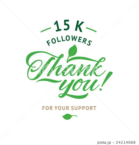 Thank you  followers card.Vector thanks design 24214068