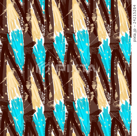 Rough brush brown grid with blue 24215264