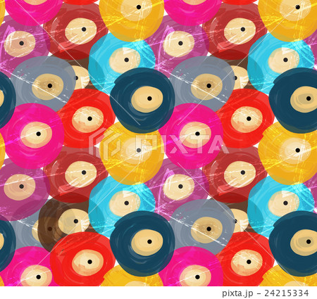 Rough brush colorful vinyl discs 24215334