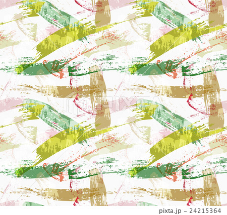 Rough brush overlapping green paint strokes 24215364